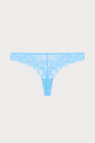 Manon Floral Lace Brief Pale Blue