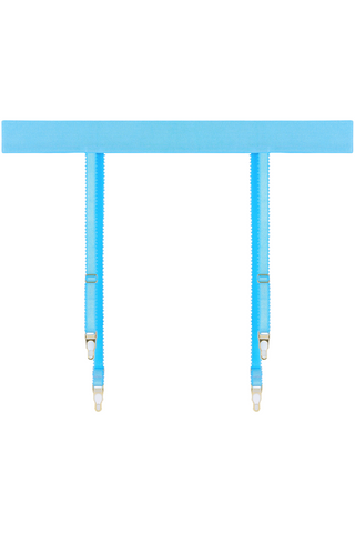 Dora Larsen Pippa Blue Suspender Belt - Blue Lingerie