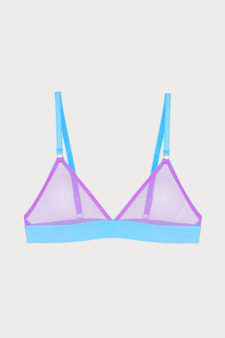 Pippa Tulle Triangle Bra in Purple