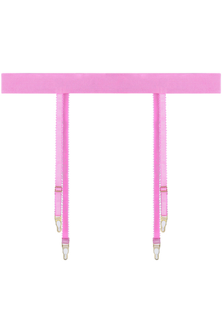 Dora Larsen Polly Pink Suspender Belt - Pink Lingerie