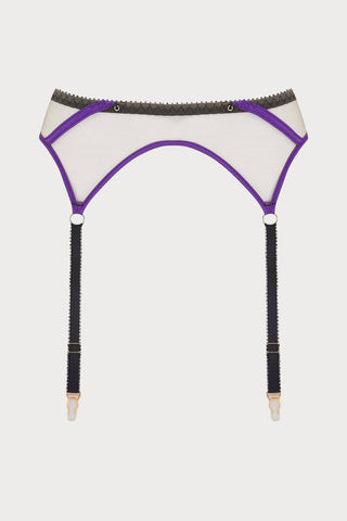 Edge o' Beyond Barbie Purple Suspender Belt