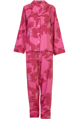 Fable & Eve Covent Garden Floral Print Pyjama Set Pink