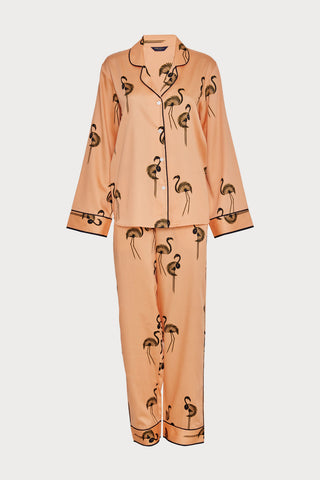 Hackney Flamingo Print Pyjama Set