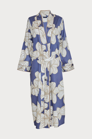Hyde Park Floral Print Long Dressing Gown