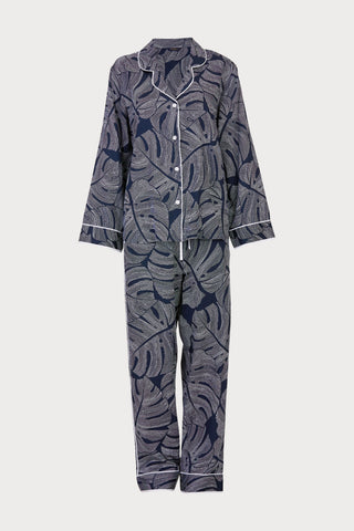 Knightsbridge Leaf Print Pyjama Set