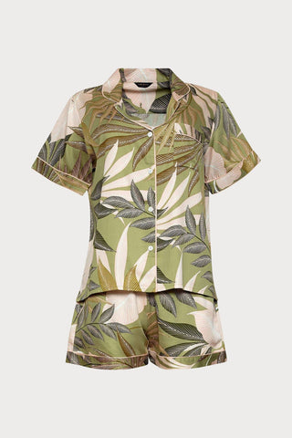 Richmond Leaf Print Shorty Set