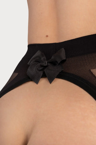 FiORE Cute Dream Crotchless Sheer Tights Black 20 Denier