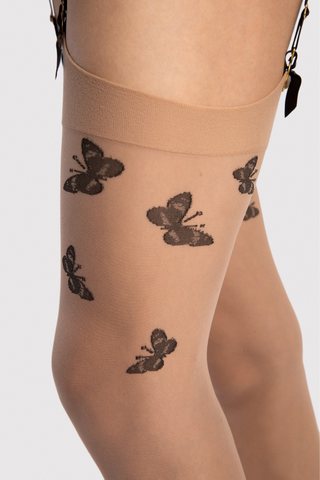 Fiore Farfalle Stockings 20 Denier