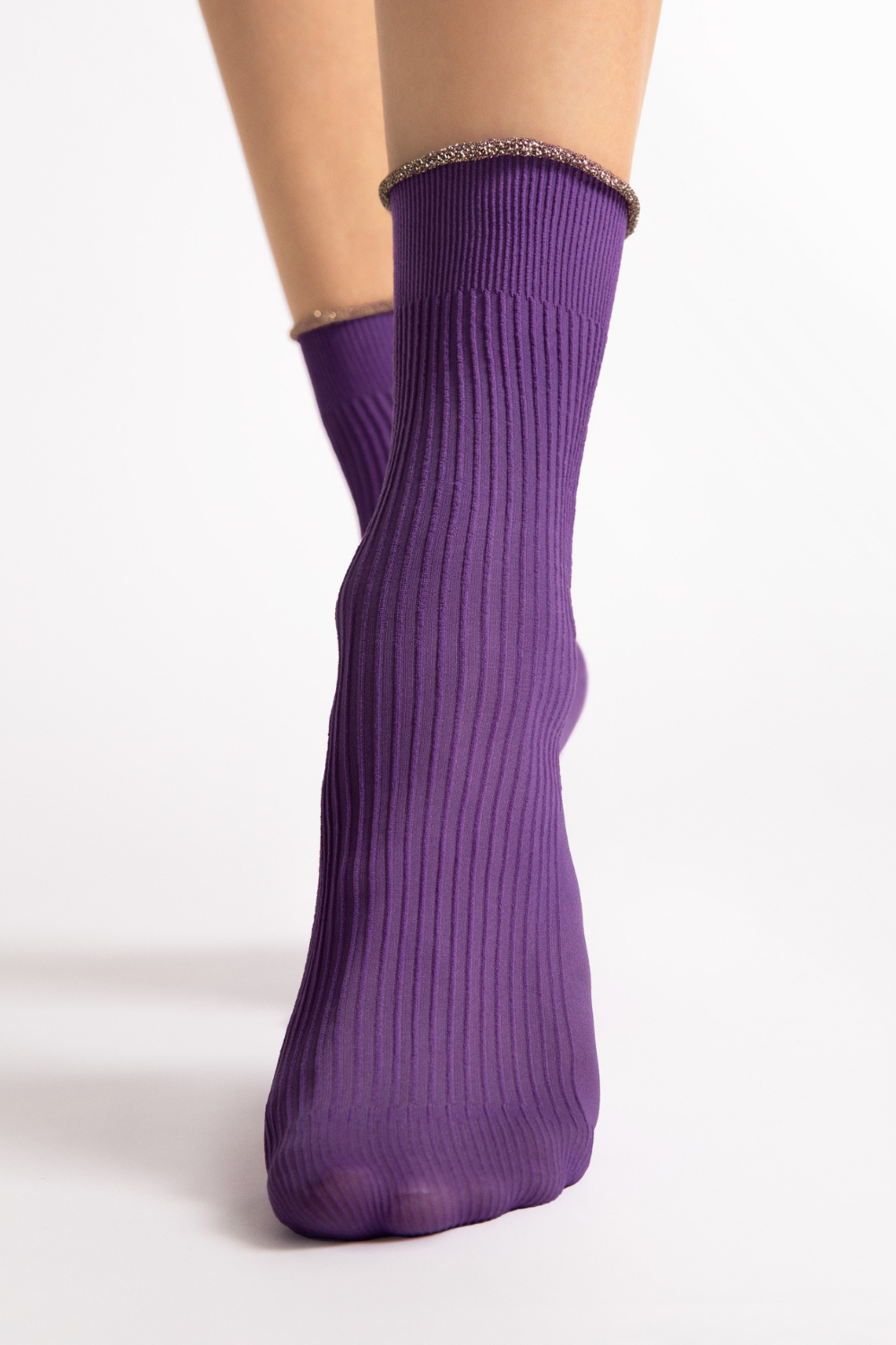 FiORE Sassy Patterned Socks Purple 40 Denier – Naughty Knickers