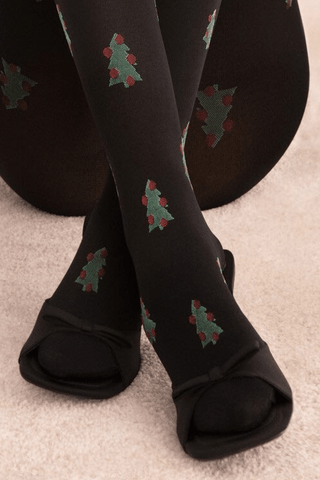 FiORE So Quiet Tights 60 Denier Black/Green