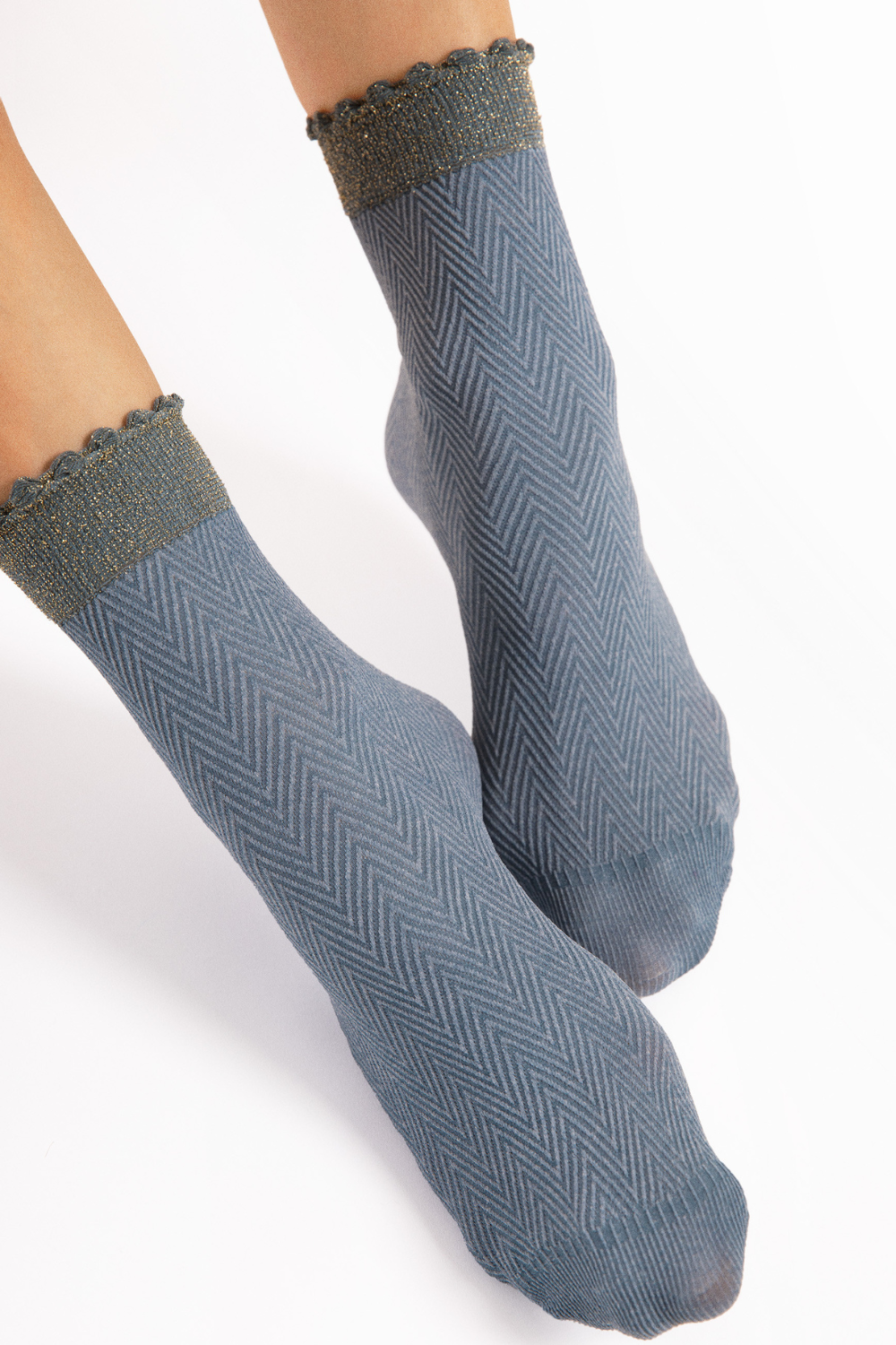 FiORE Spina Herringbone Pattern Socks 40 Denier – Naughty Knickers
