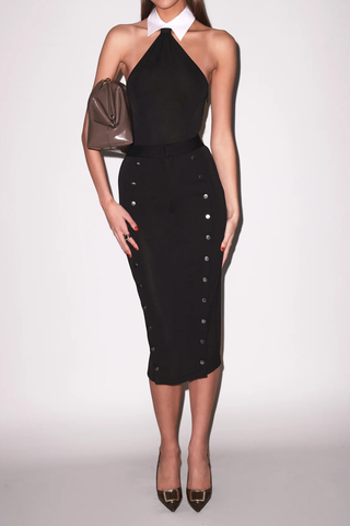 Fleur du Mal Hannah Jersey Bodysuit Black
