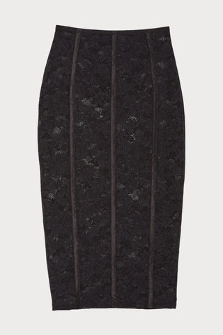 Le Stretch Lace Pencil Skirt, Size L (UK 12-14)
