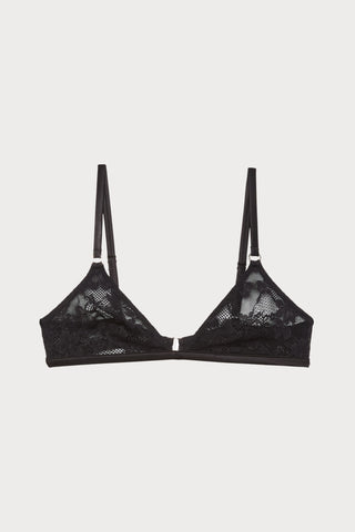 Le Stretch Lace Triangle Bra, Size M (32D, 34C)