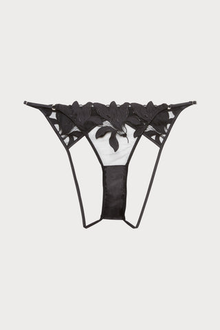 Lily Embroidery Open Back Brief