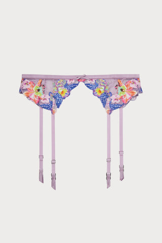 Orchid Embroidery Suspender