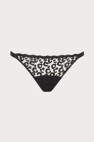 Kittie Black Open Back Brief