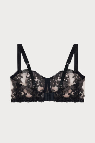 Onyx Black Balcony Bra