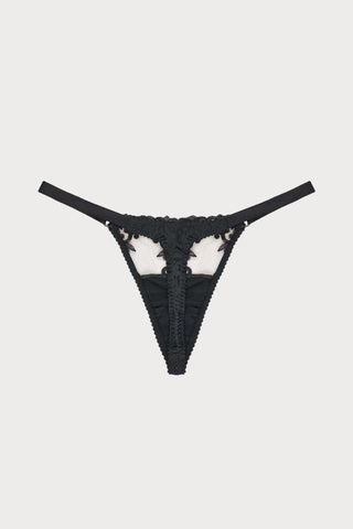 Onyx Black Mini Thong