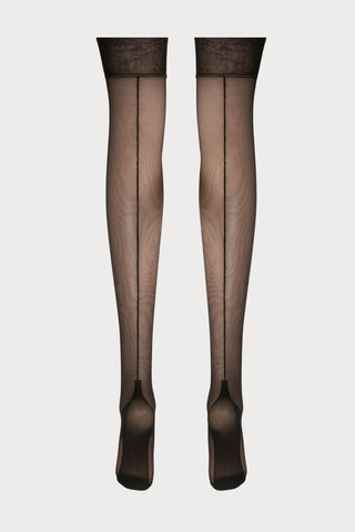 Atelier Amour Insoutenable Légèreté Back Seamed Nylon Stockings Black