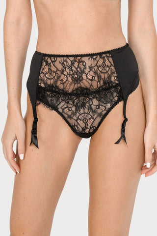 Jolidon French Connection Suspender Belt Black