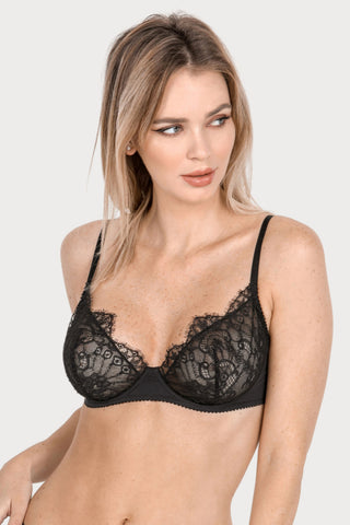 Jolidon French Connection Underwire Bra Black