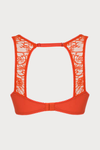 French Connection Bright Red Lace Fashion Bra (B-C sizing)