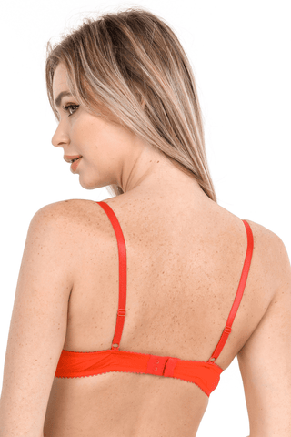 Jolidon French Connection Padded Bra Red