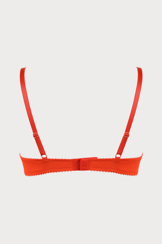 French Connection Padded Bra in Bright Red (B-C sizing)