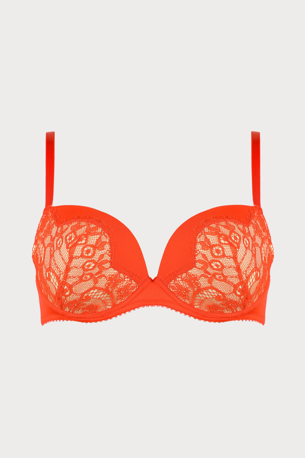 Jolidon French Connection Padded Bra Red – Naughty Knickers