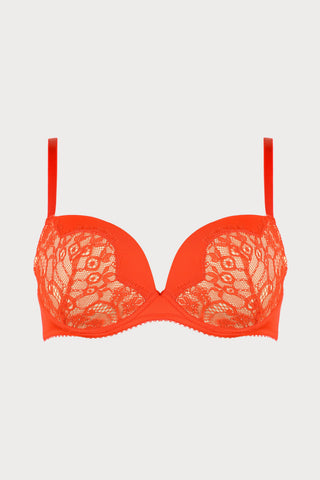 French Connection Padded Bra in Bright Red (B-C sizing)