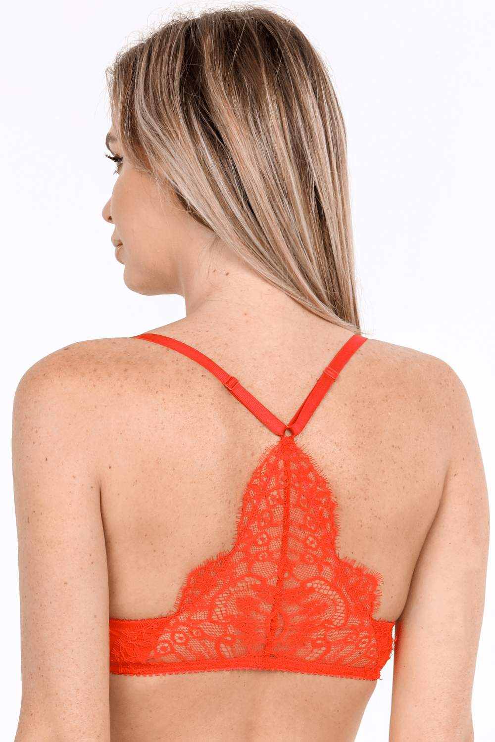 Red push discount up bralette