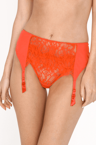 Jolidon French Connection Suspender Belt Bright Red