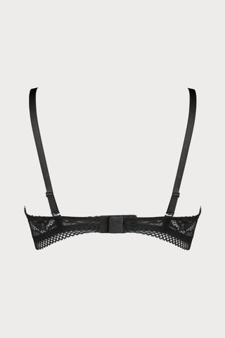 Rock DJ Balconette Bra in Black