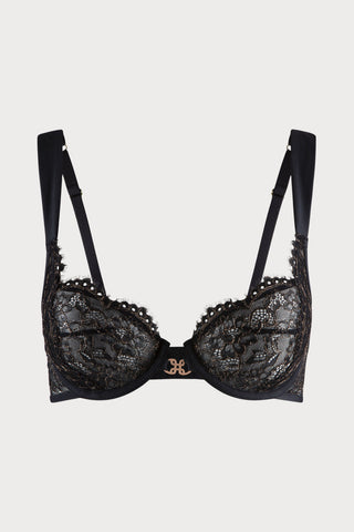 Lurex Lace Wire Bra