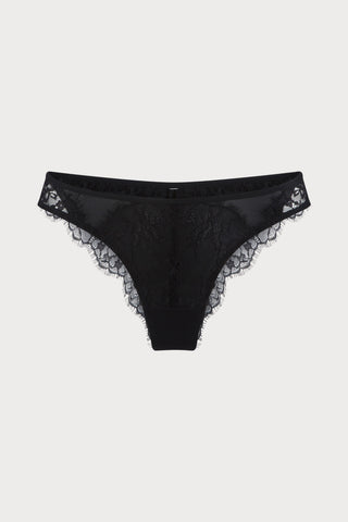Lace & Mesh Thong