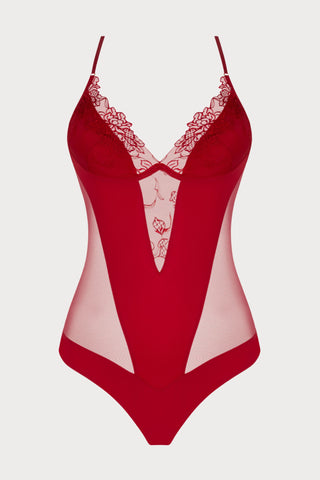 Adorable En Sexy Red Bodysuit