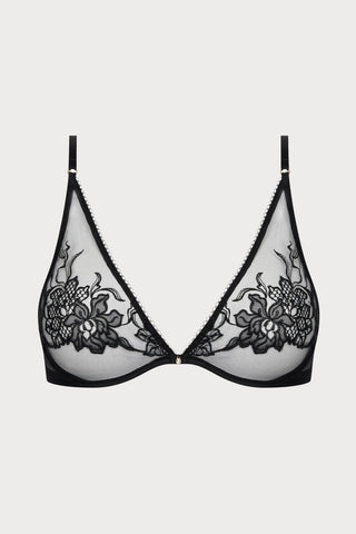 Adorable En Sexy Black Underwired Triangle Bra