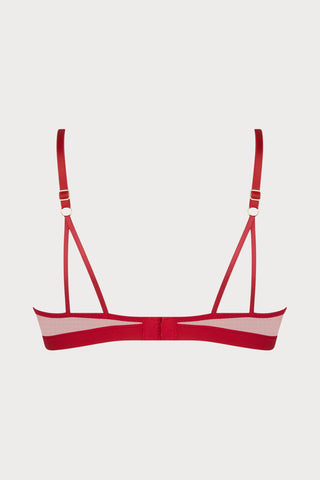 Adorable En Sexy Red Underwired Triangle Bra