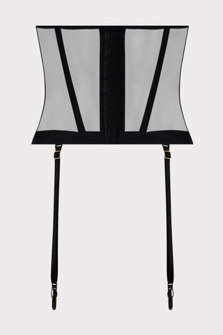 Adorable En Sexy Black Waspie, Size L (UK 14)