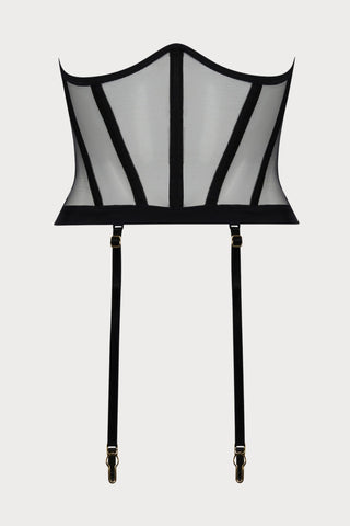 Adorable En Sexy Black Waspie, Size L (UK 14)