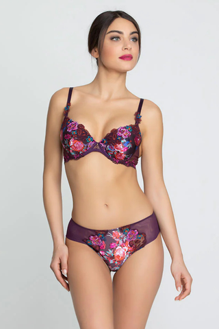 Lise Charmel Aveu en Fleurs Mesh Shorty with Embroidery