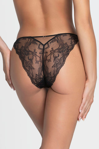 Lise Charmel Charme Secret Black Embroidery & Lace Italian Brief