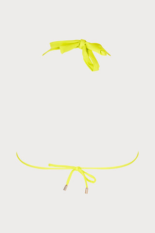 Classe Nautique Triangle Bikini Top in Lime