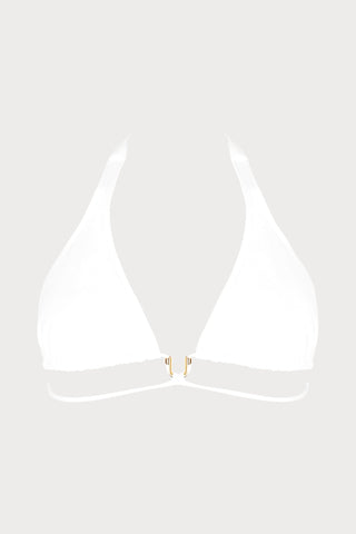 Classe Nautique Triangle Bikini Top in White