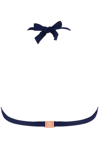Lise Charmel Cordage Precieux Triangle Bikini Top Navy - Naughty Knickers