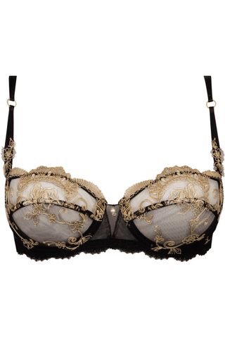 Lise Charmel Deesse En Glam Half Cup Bra Black/Gold