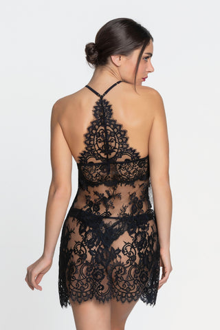 Lise Charmel Désirs de Venise Lace Babydoll Black