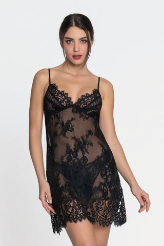 Lise Charmel Désirs de Venise Lace Nightie Black