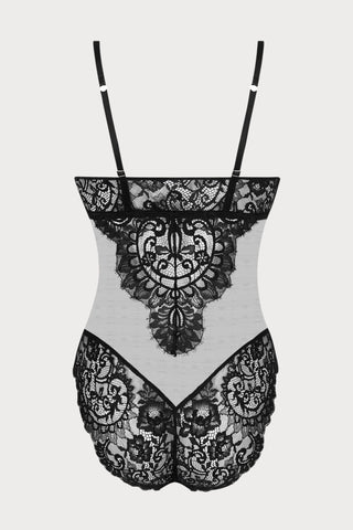 Désirs de Venise Black Bodysuit